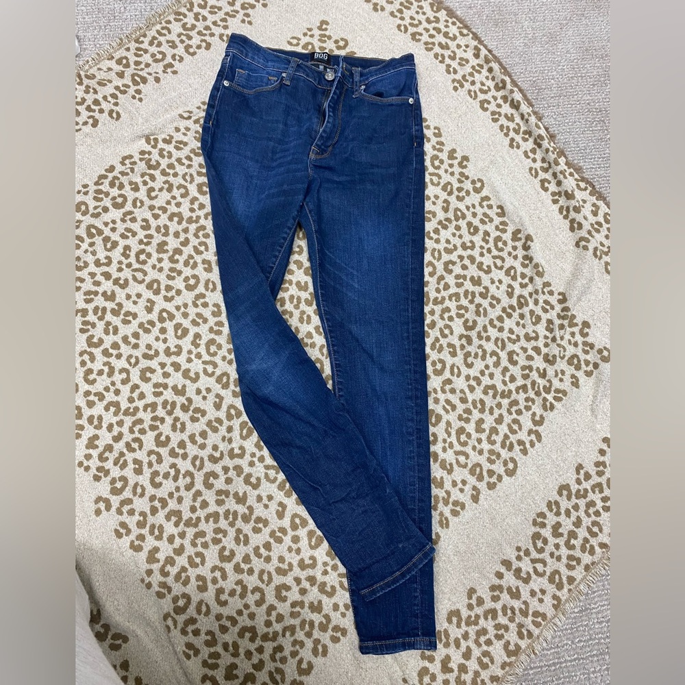 Dark blue jeans
